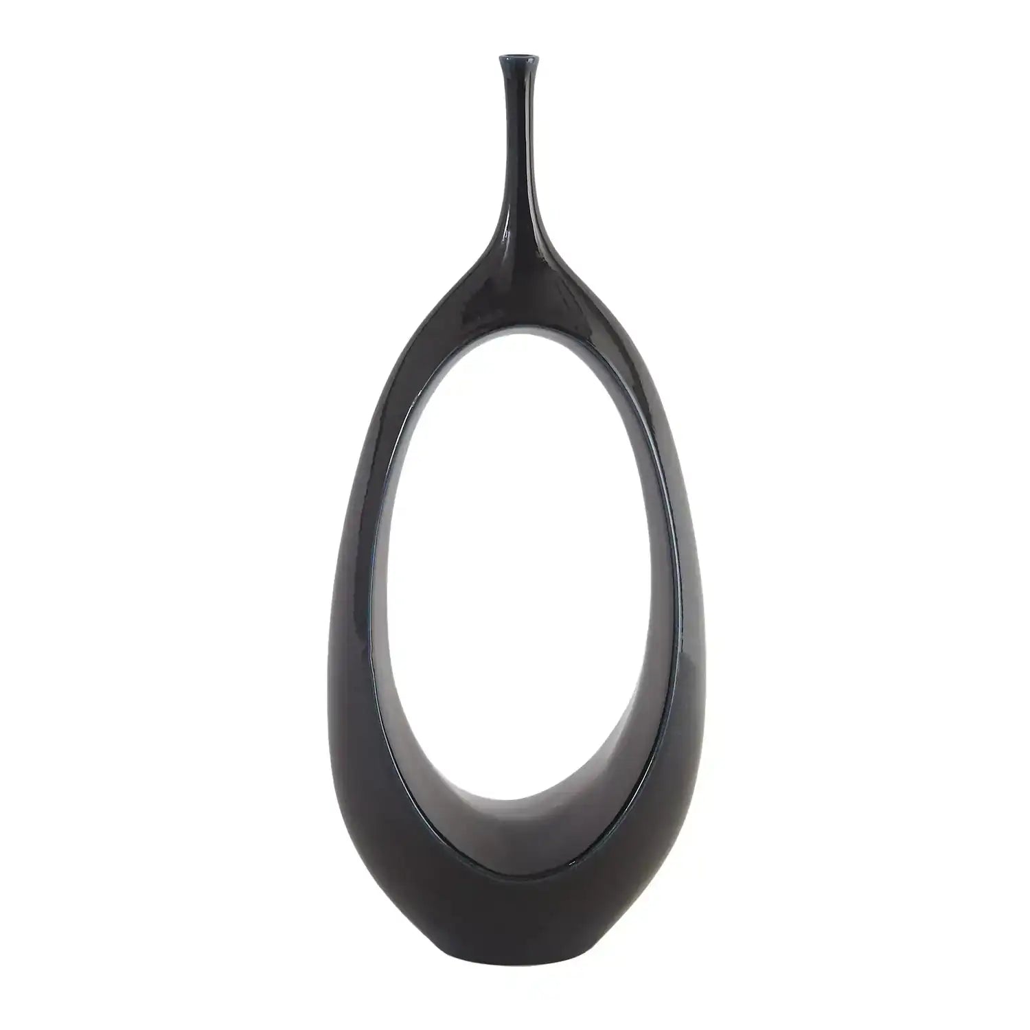 GLOBAL VIEWS OPEN OVAL RING VASE - Decorative Accents