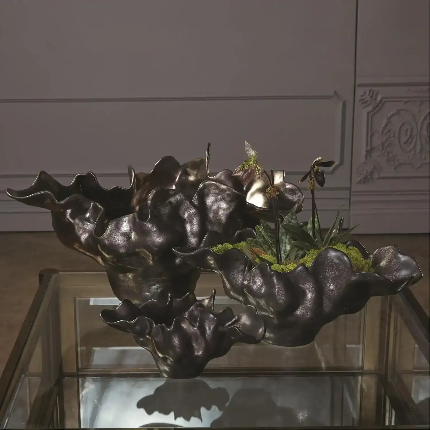 GLOBAL VIEWS METEOR BOWL - Decorative Accents