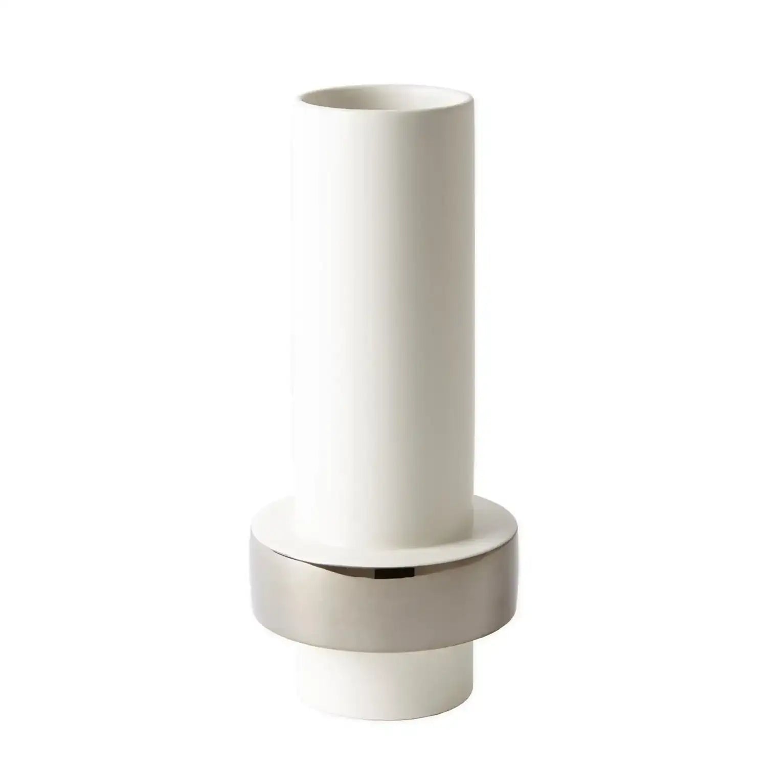 GLOBAL VIEWS SILVER RING VASE - Decorative Accents