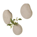 GLOBAL VIEWS S/3 PEBBLE WALL VASES - Decorative Accents