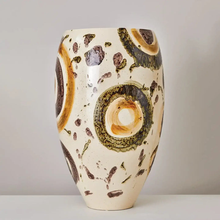 GLOBAL VIEWS EARTHTONE SPOTS VASE - Decorative Accents