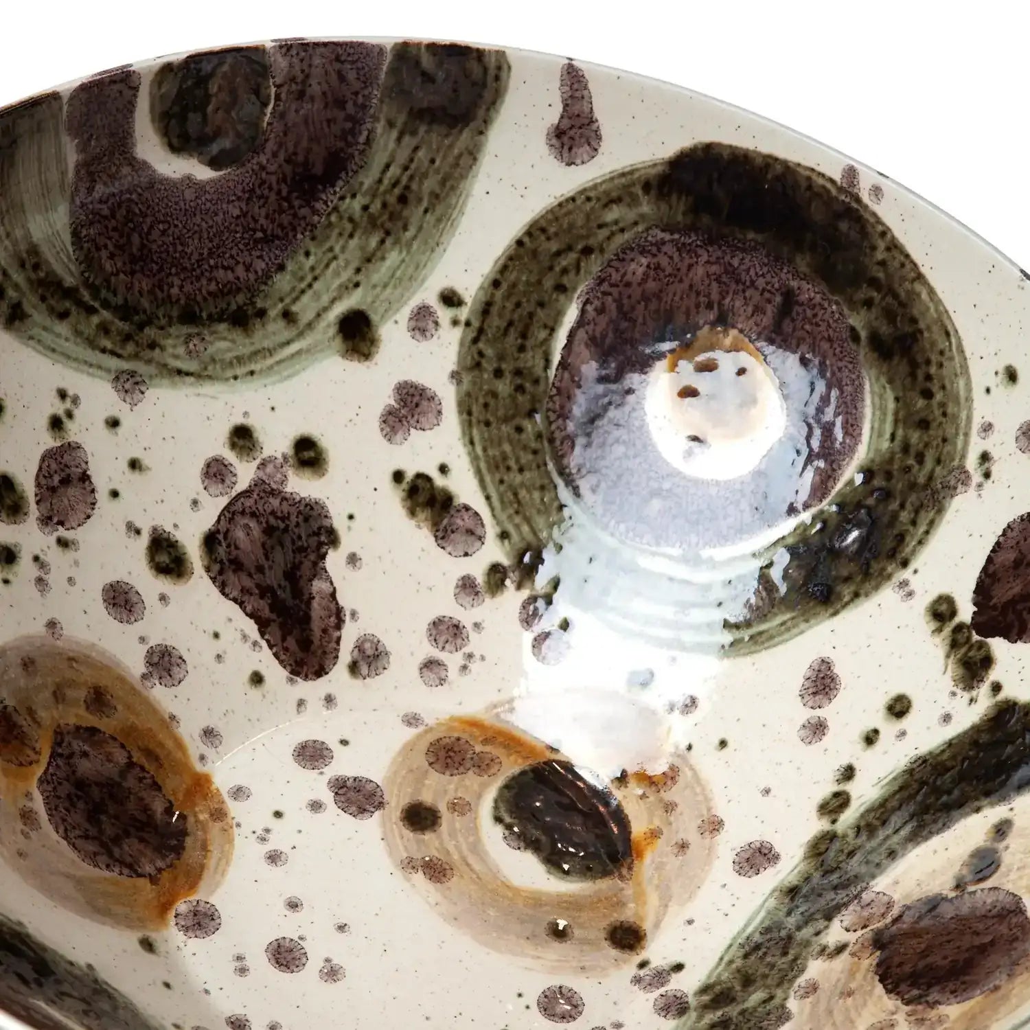 GLOBAL VIEWS EARTHTONE SPOTS BOWL - Decorative Accents