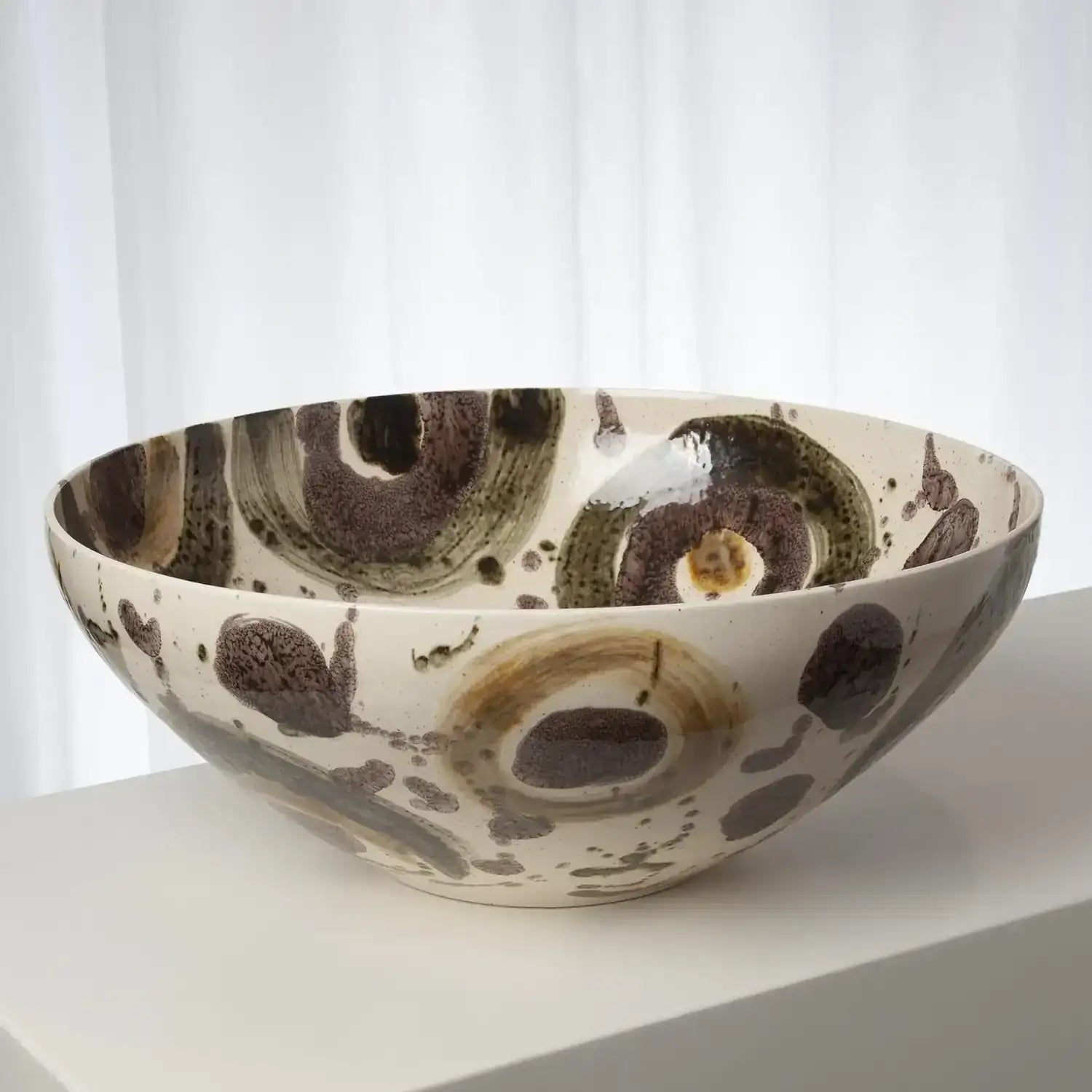 GLOBAL VIEWS EARTHTONE SPOTS BOWL - Decorative Accents