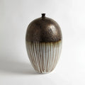 GLOBAL VIEWS REACTIVE BRONZE STRIPE VESSEL - Decorative Accents
