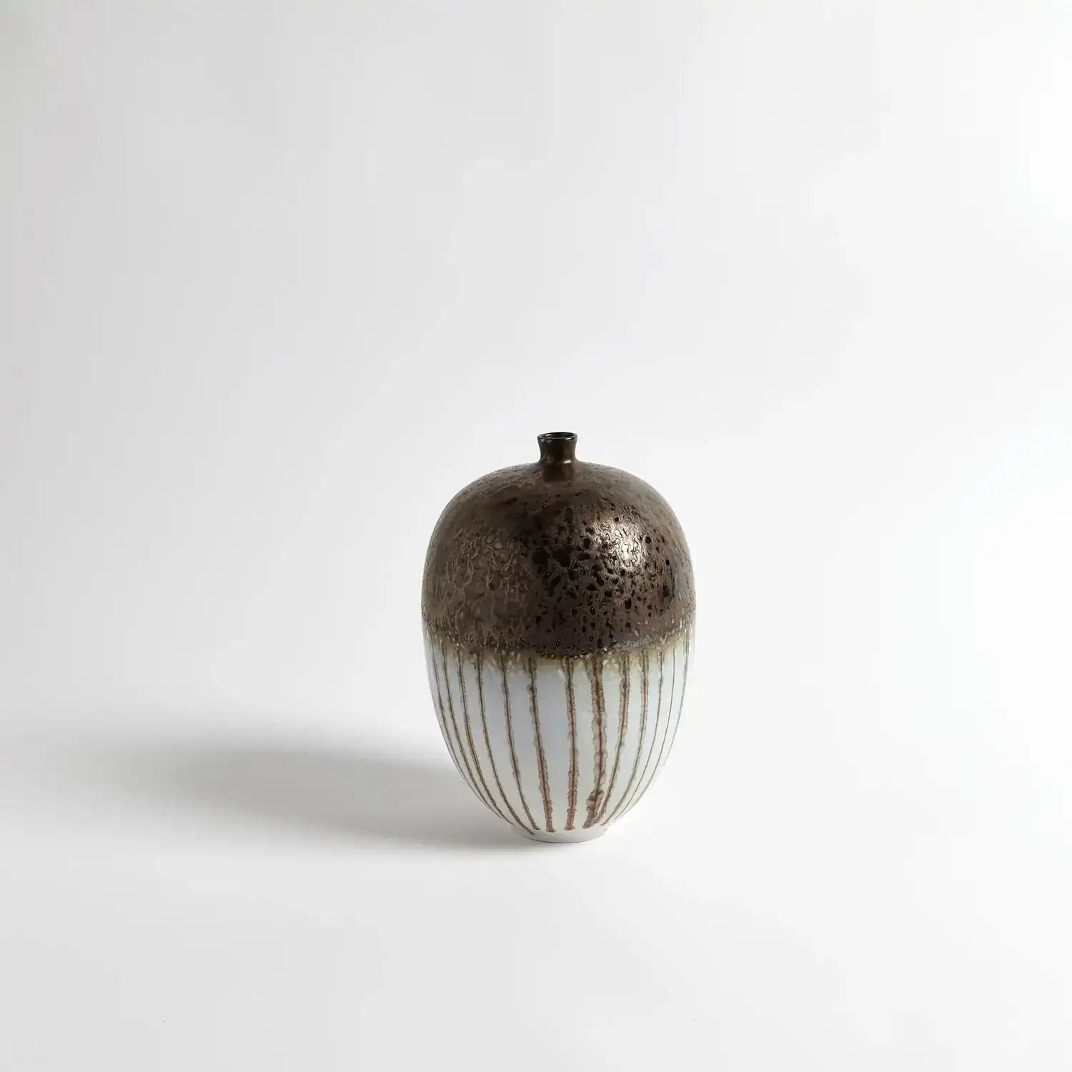 GLOBAL VIEWS REACTIVE BRONZE STRIPE VESSEL - Decorative Accents