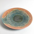 GLOBAL VIEWS WATERCOLOR RINGED CHARGER - Decorative Accents