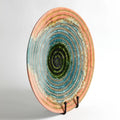 GLOBAL VIEWS WATERCOLOR RINGED CHARGER - Decorative Accents
