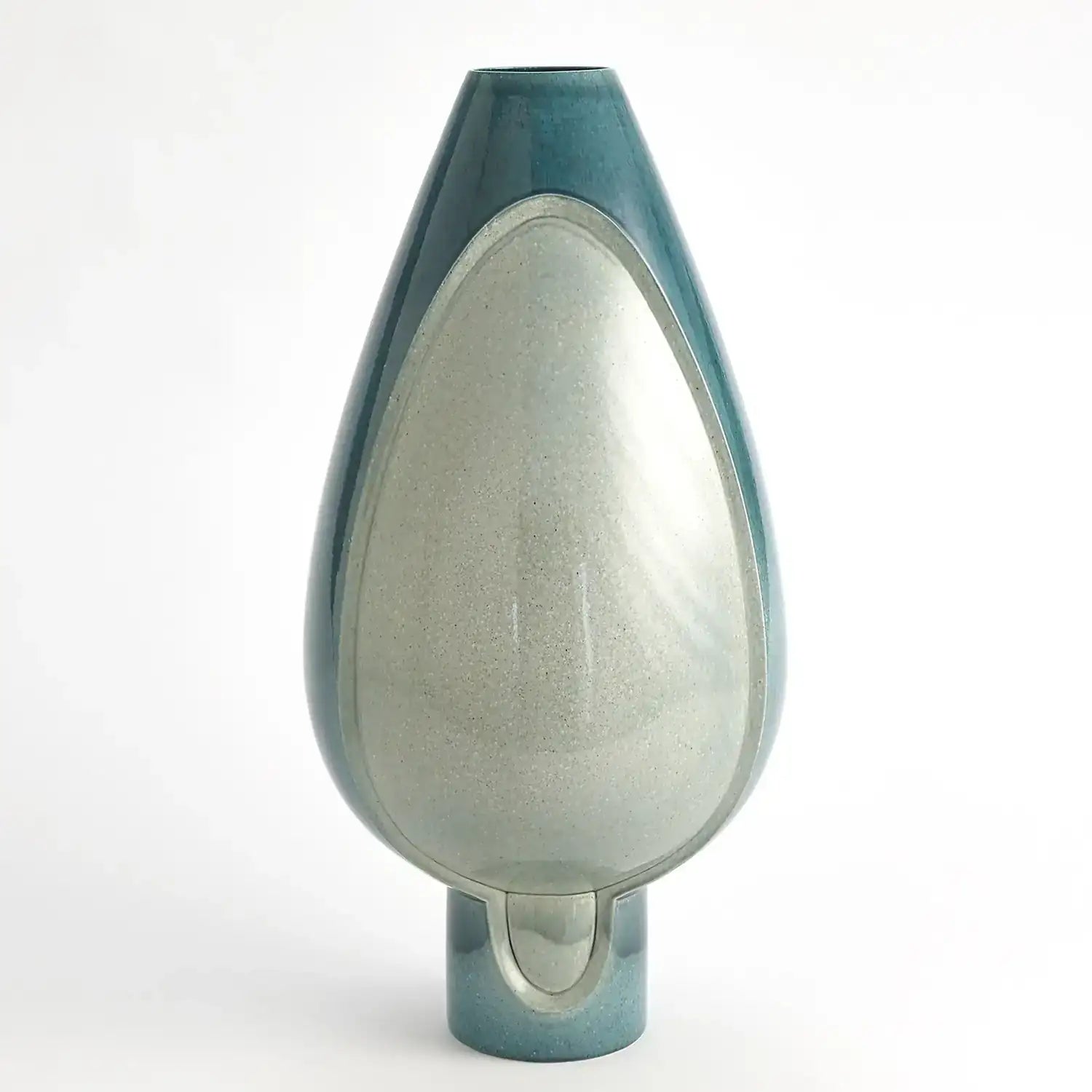 GLOBAL VIEWS TWO TONE POD VASE - Decorative Accents