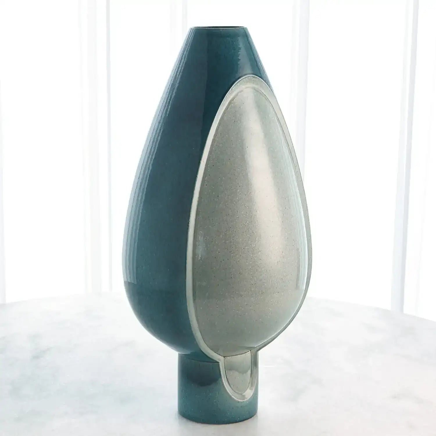 GLOBAL VIEWS TWO TONE POD VASE - Decorative Accents