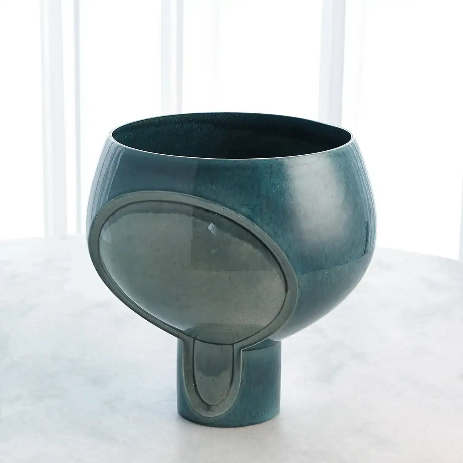 GLOBAL VIEWS TWO TONE POD VASE - Decorative Accents