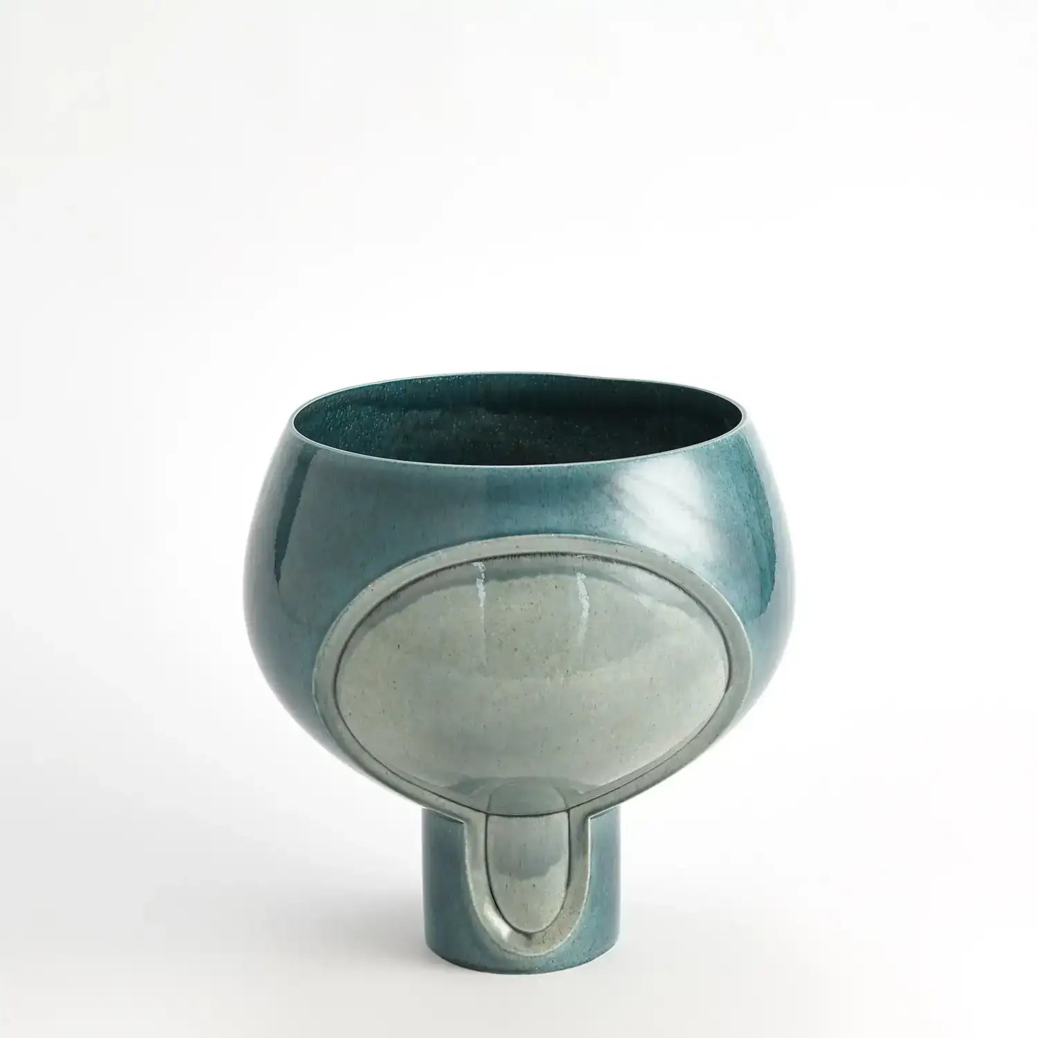 GLOBAL VIEWS TWO TONE POD VASE - Decorative Accents