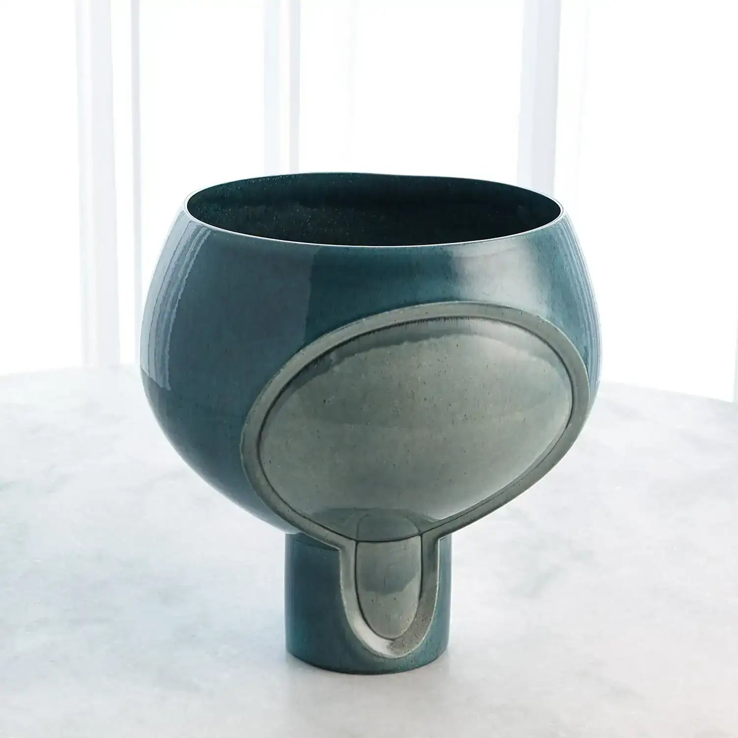 GLOBAL VIEWS TWO TONE POD VASE - Decorative Accents