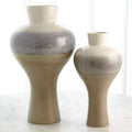 GLOBAL VIEWS CREAM RISES SWELL VASE - Decorative Accents