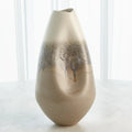 GLOBAL VIEWS CREAM RISES DENTED VASE - Decorative Accents