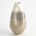 GLOBAL VIEWS CREAM RISES DENTED VASE - Decorative Accents