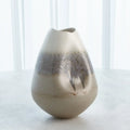GLOBAL VIEWS CREAM RISES DENTED VASE - Decorative Accents