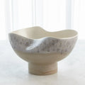 GLOBAL VIEWS CREAM RISES DENTED BOWL - Decorative Accents