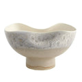 GLOBAL VIEWS CREAM RISES DENTED BOWL - Decorative Accents