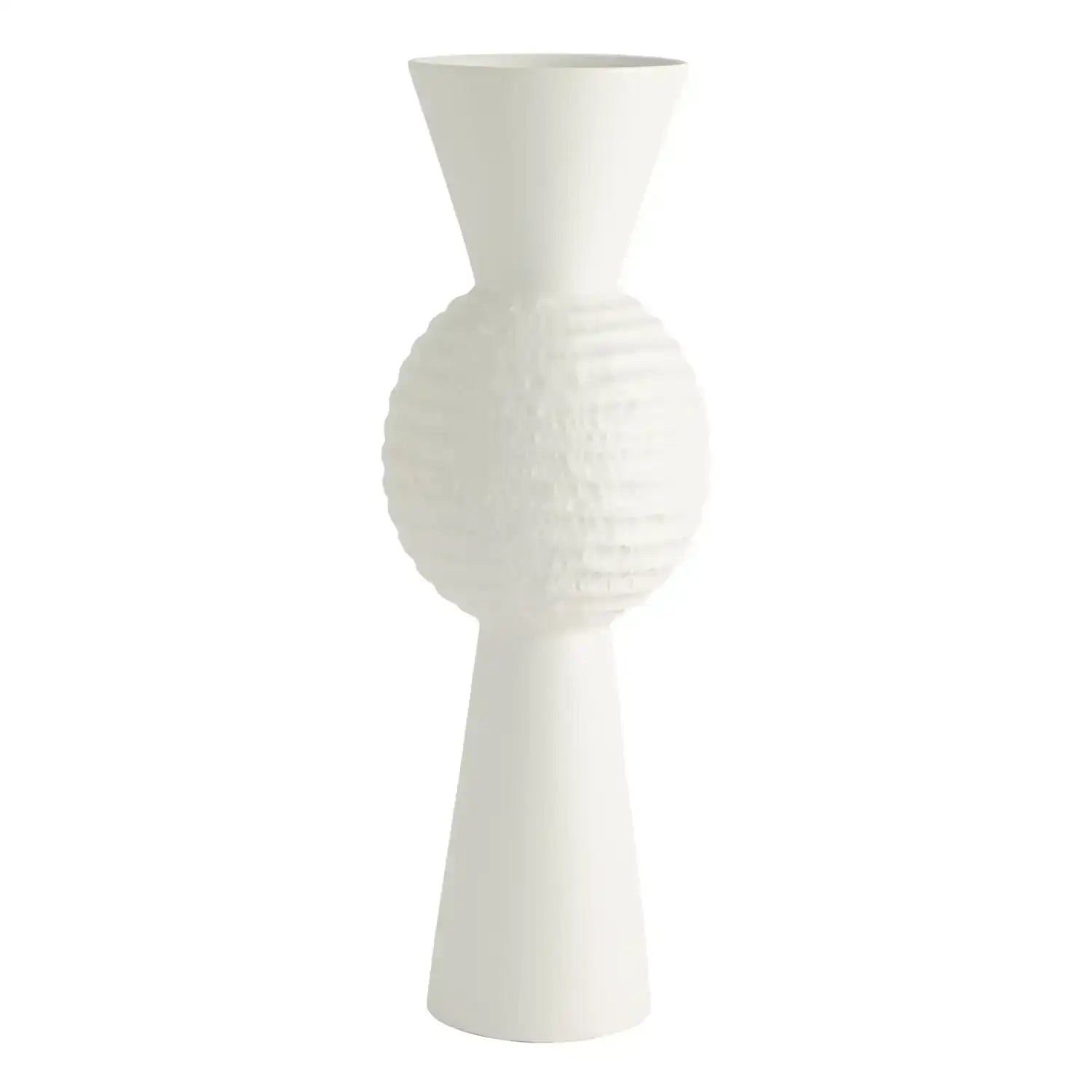 GLOBAL VIEWS HIGH CHISELED ORB VASE - Decorative Accents