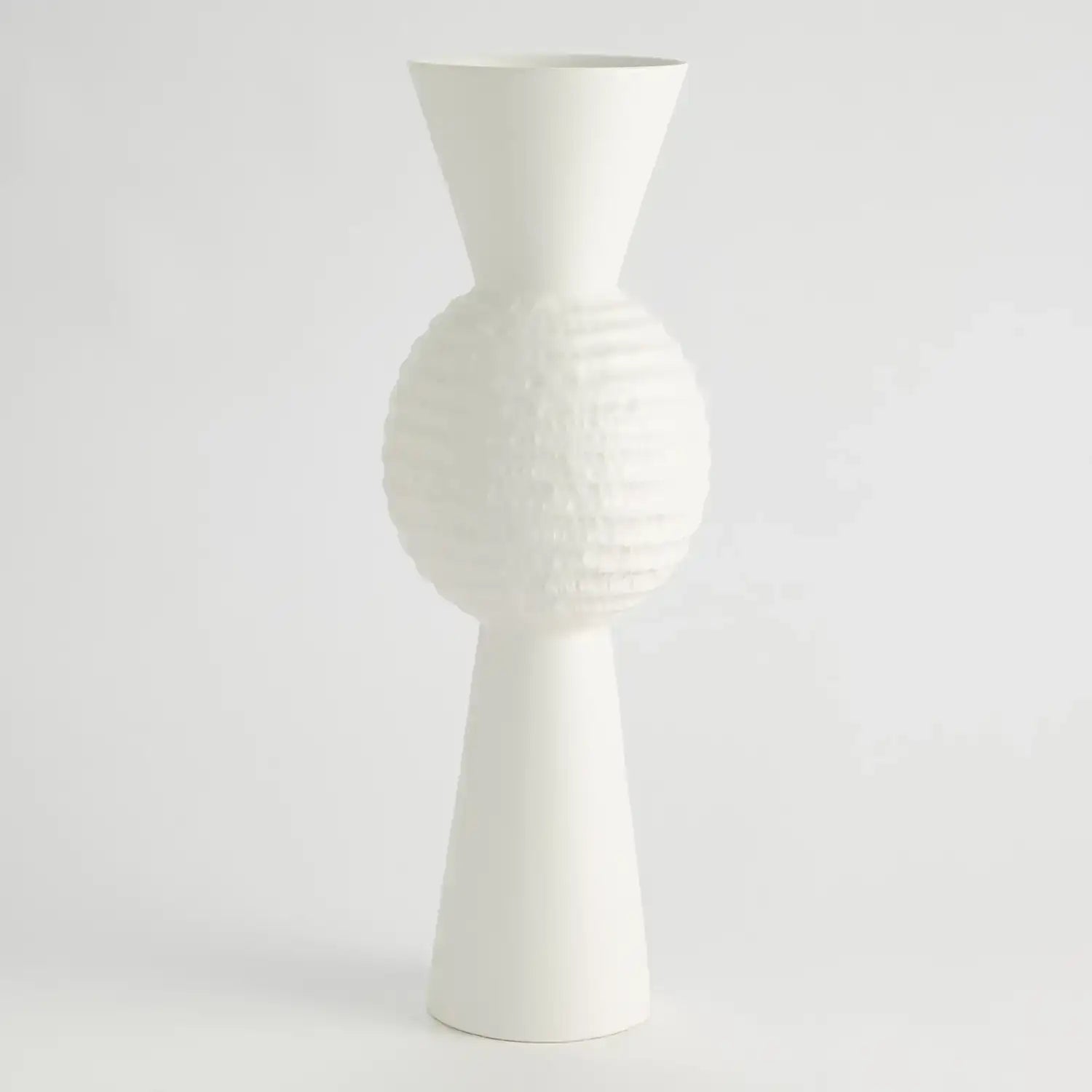 GLOBAL VIEWS HIGH CHISELED ORB VASE - Decorative Accents