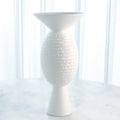 GLOBAL VIEWS WIDE CHISELED ORB VASE - Decorative Accents