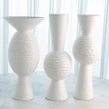GLOBAL VIEWS WIDE CHISELED ORB VASE - Decorative Accents