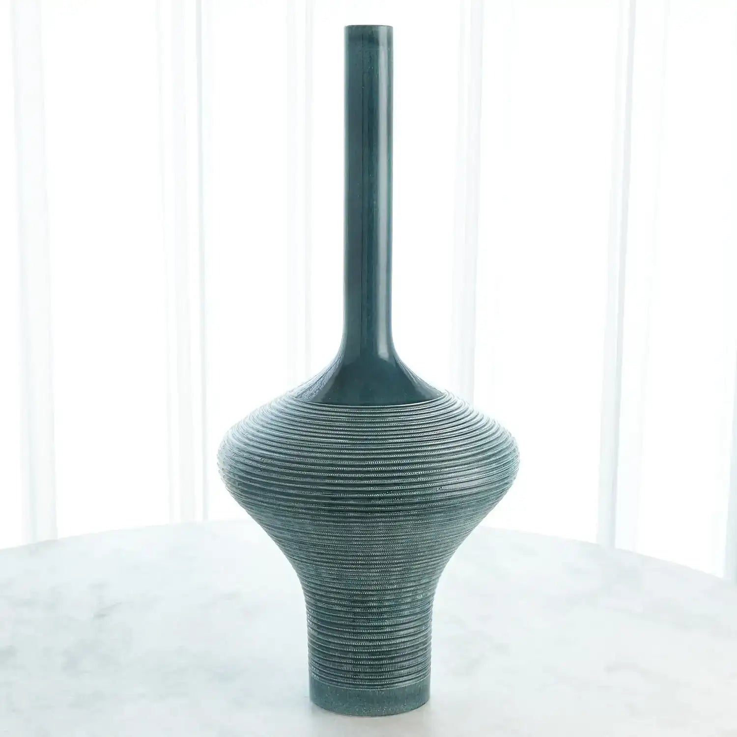 GLOBAL VIEWS RIDGED BOTTLE - Decorative Accents