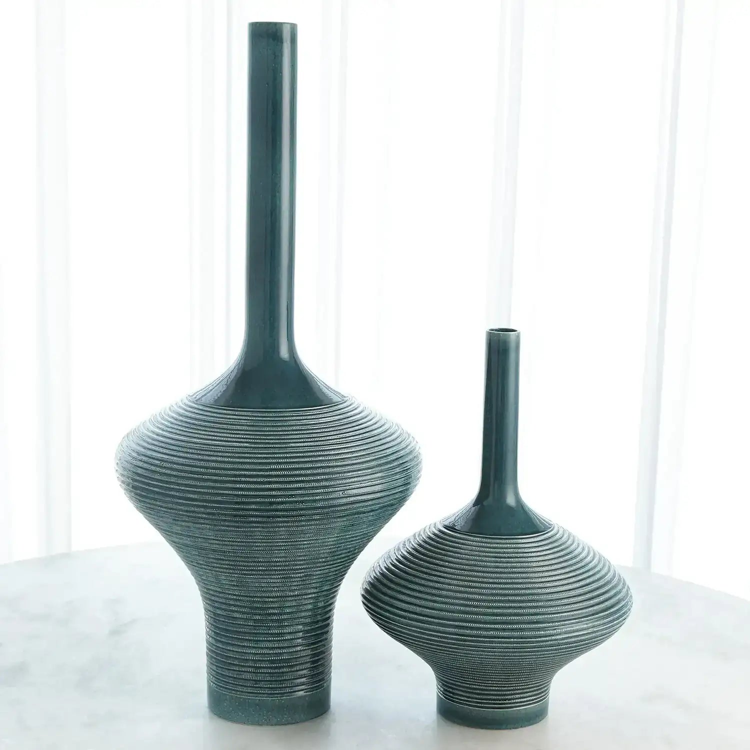 GLOBAL VIEWS RIDGED BOTTLE - Decorative Accents