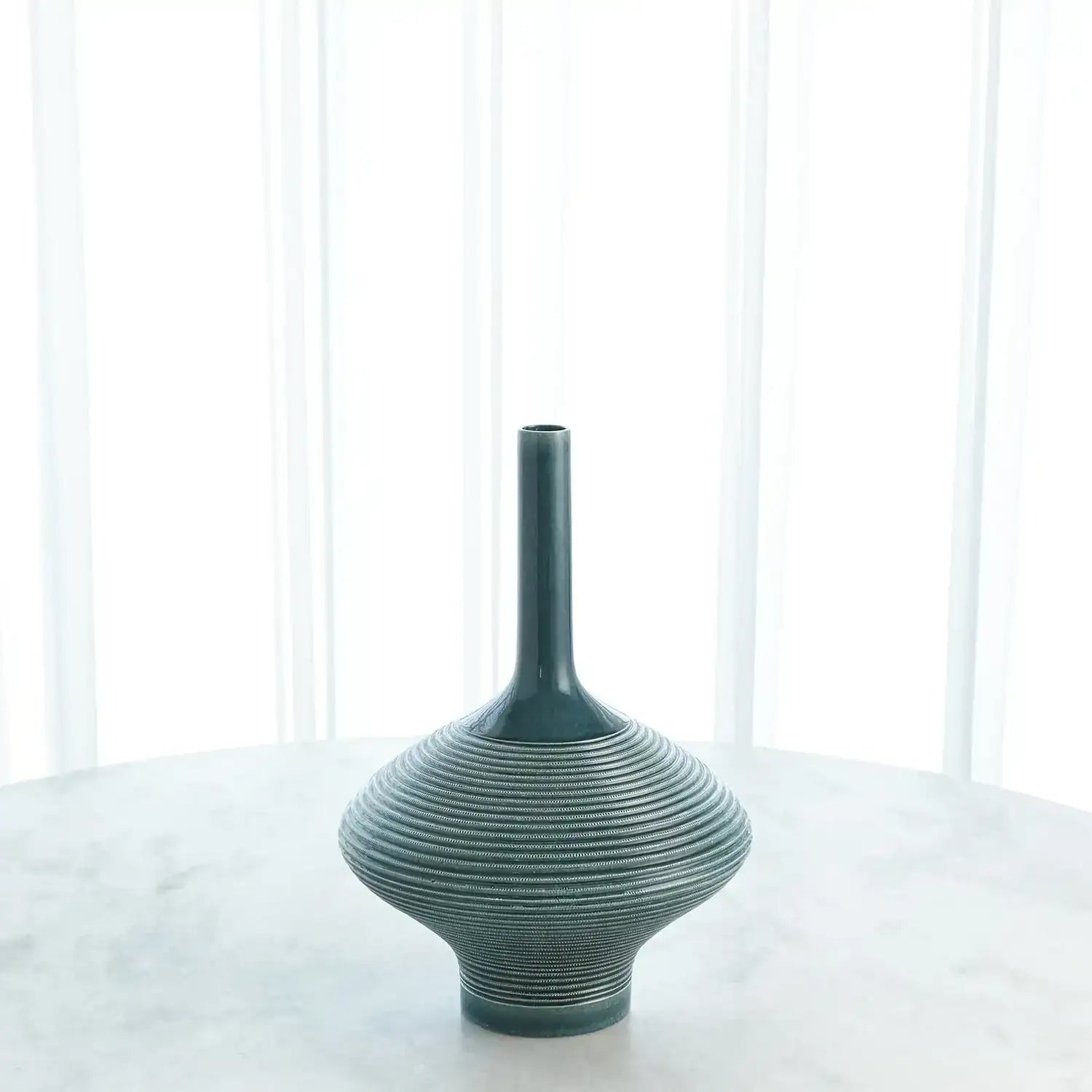 GLOBAL VIEWS RIDGED BOTTLE - Decorative Accents