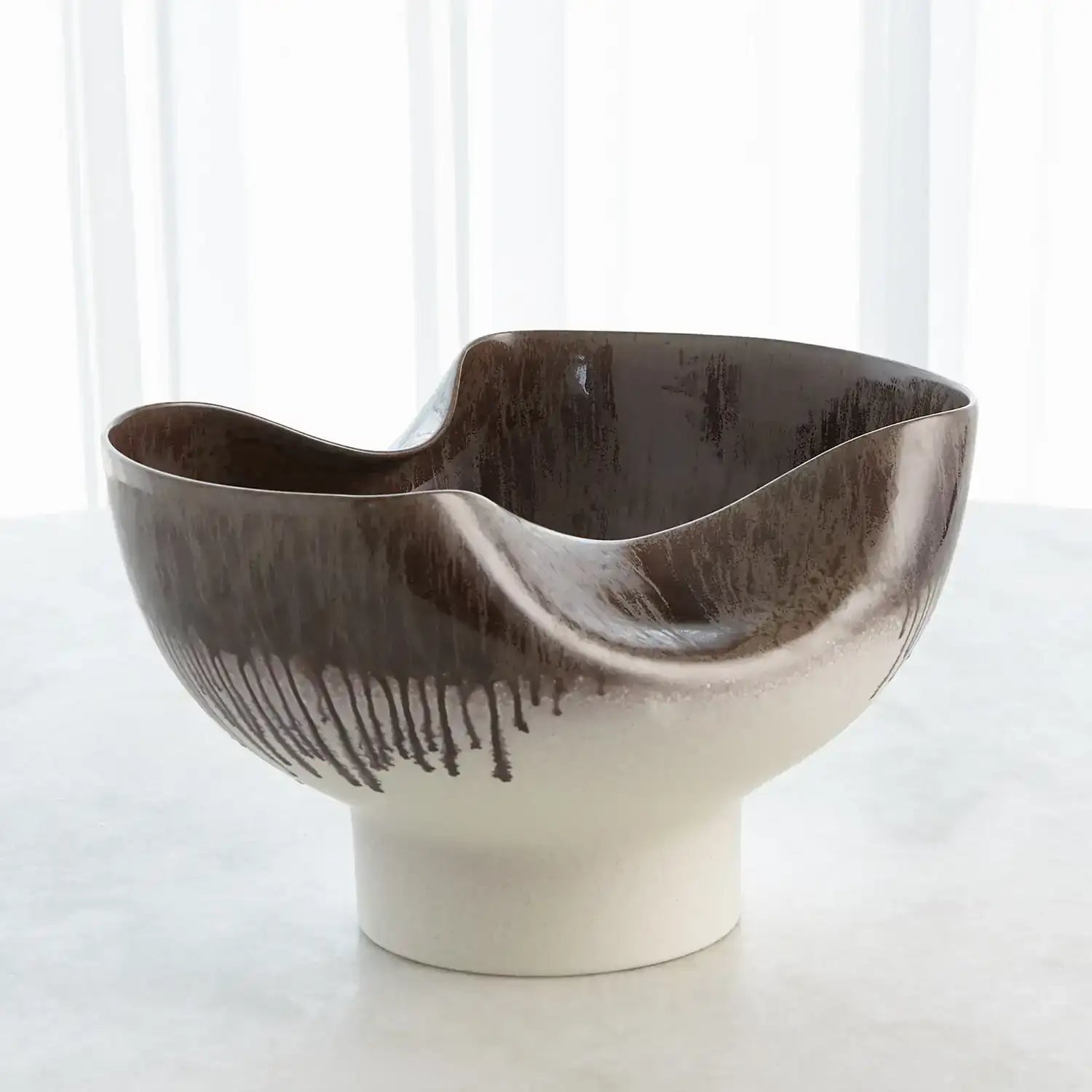 GLOBAL VIEWS DENTED BOWL - Decorative Accents