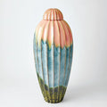 GLOBAL VIEWS FLUTED JAR W/LID - Decorative Accents