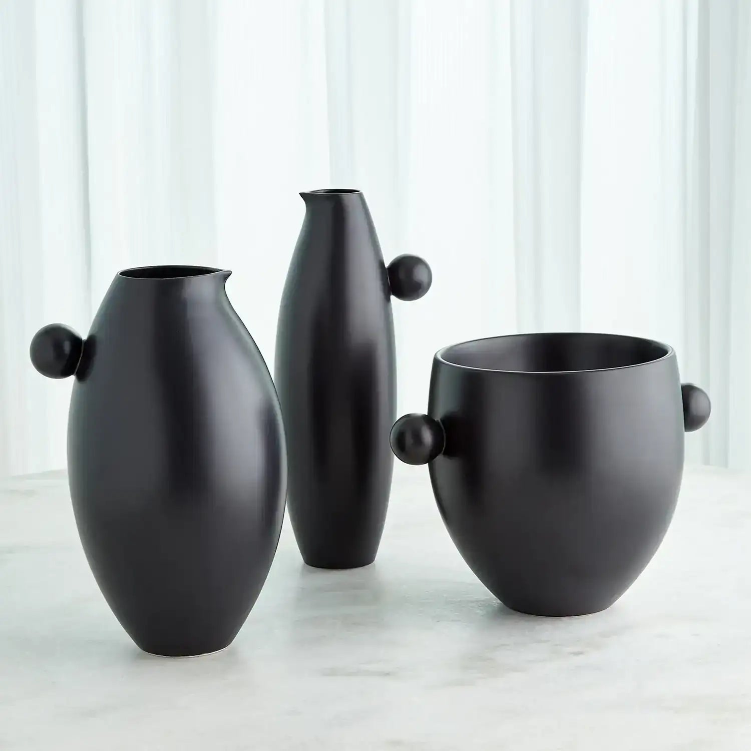 GLOBAL VIEWS BALL HANDLED PITCHER - Decorative Accents
