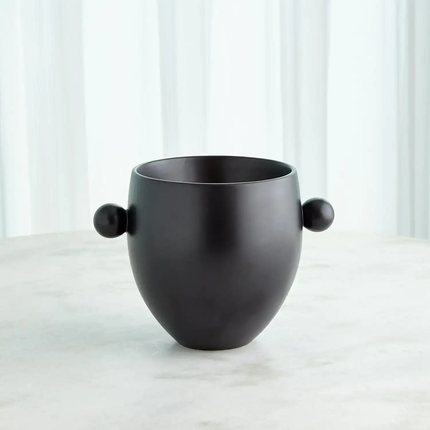 GLOBAL VIEWS BALL HANDLED ICE BUCKET - Decorative Accents