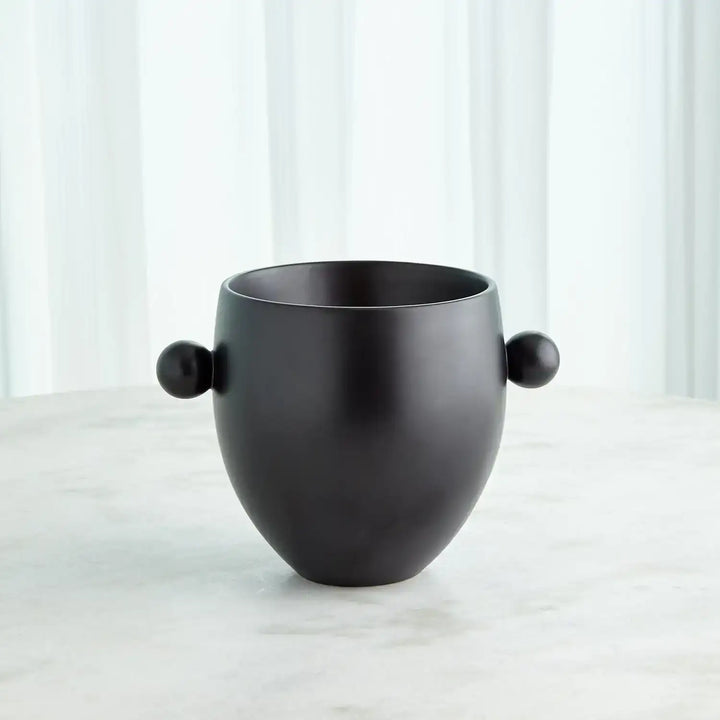 GLOBAL VIEWS BALL HANDLED ICE BUCKET - Decorative Accents