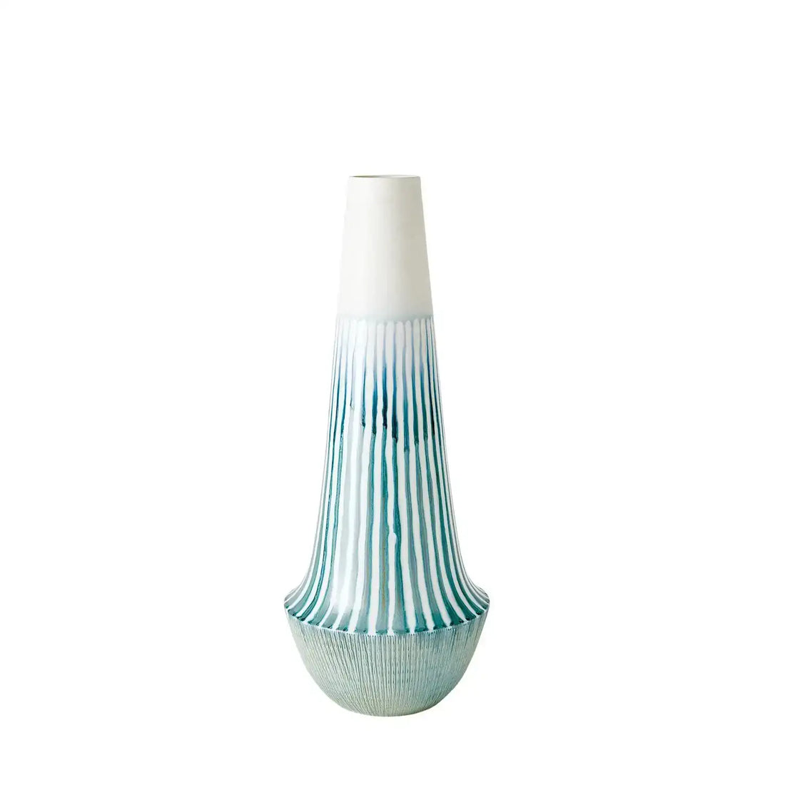 GLOBAL VIEWS STRIPED FLAIR VASE - Decorative Accents