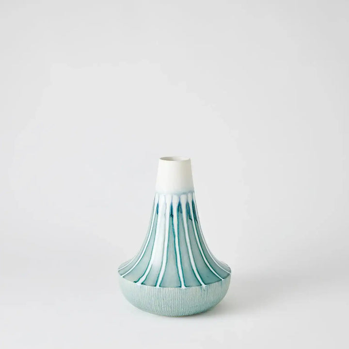 GLOBAL VIEWS STRIPED FLAIR VASE - Decorative Accents