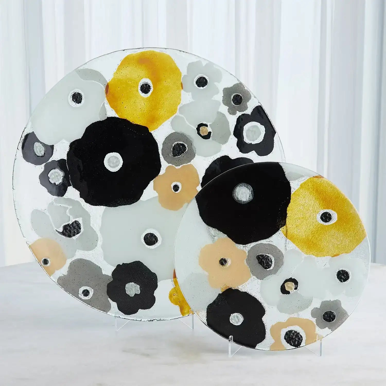 GLOBAL VIEWS FUSED FLORAL CHARGER - Art