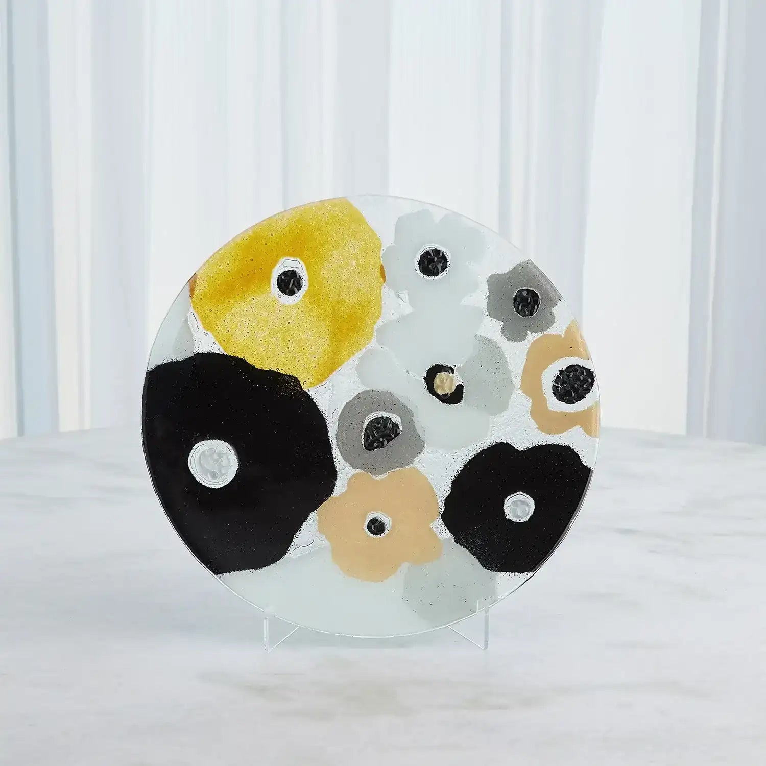 GLOBAL VIEWS FUSED FLORAL CHARGER - Art