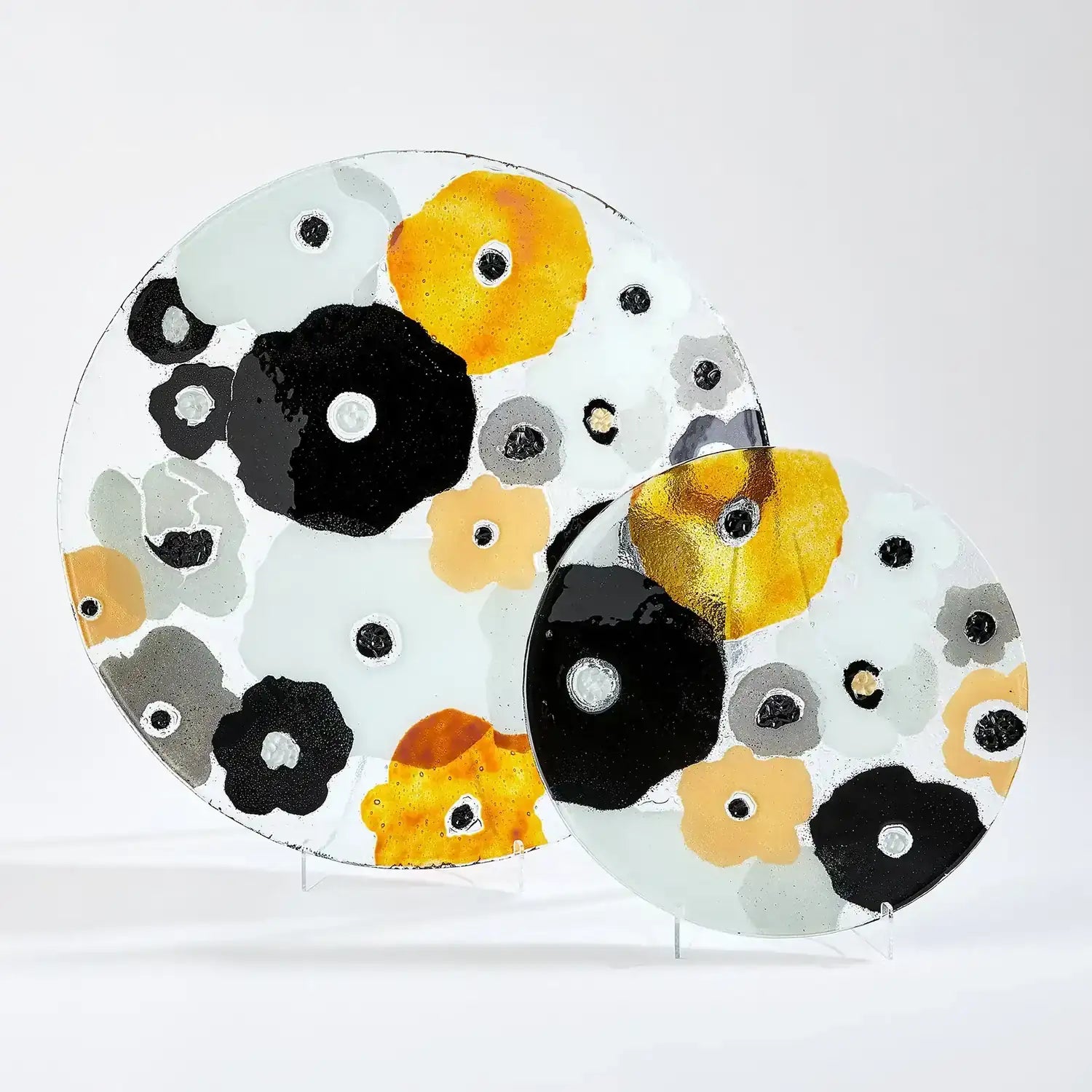 GLOBAL VIEWS FUSED FLORAL CHARGER - Art