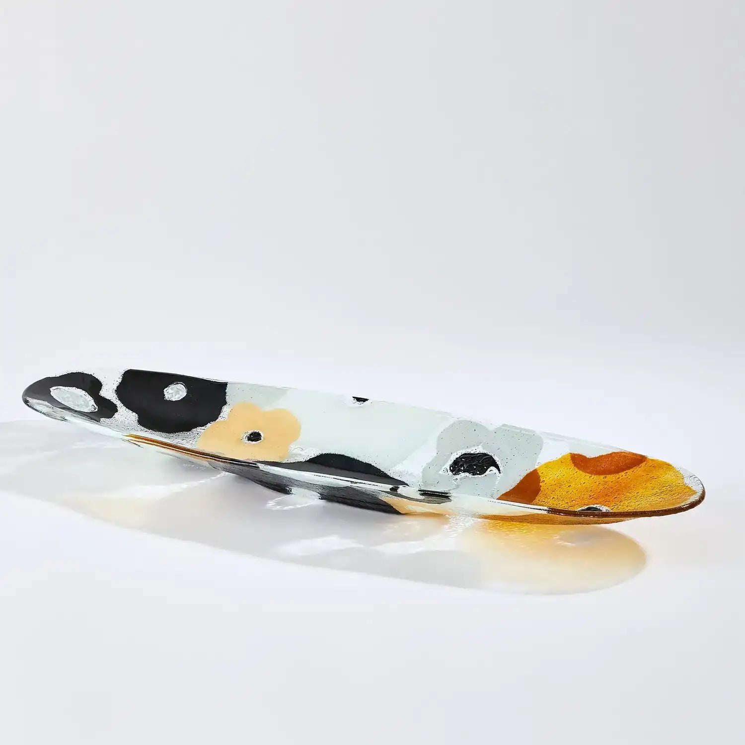GLOBAL VIEWS FUSED FLORAL BOAT BOWL - Art
