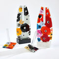 GLOBAL VIEWS FUSED FLORAL FLAT VASE - Art