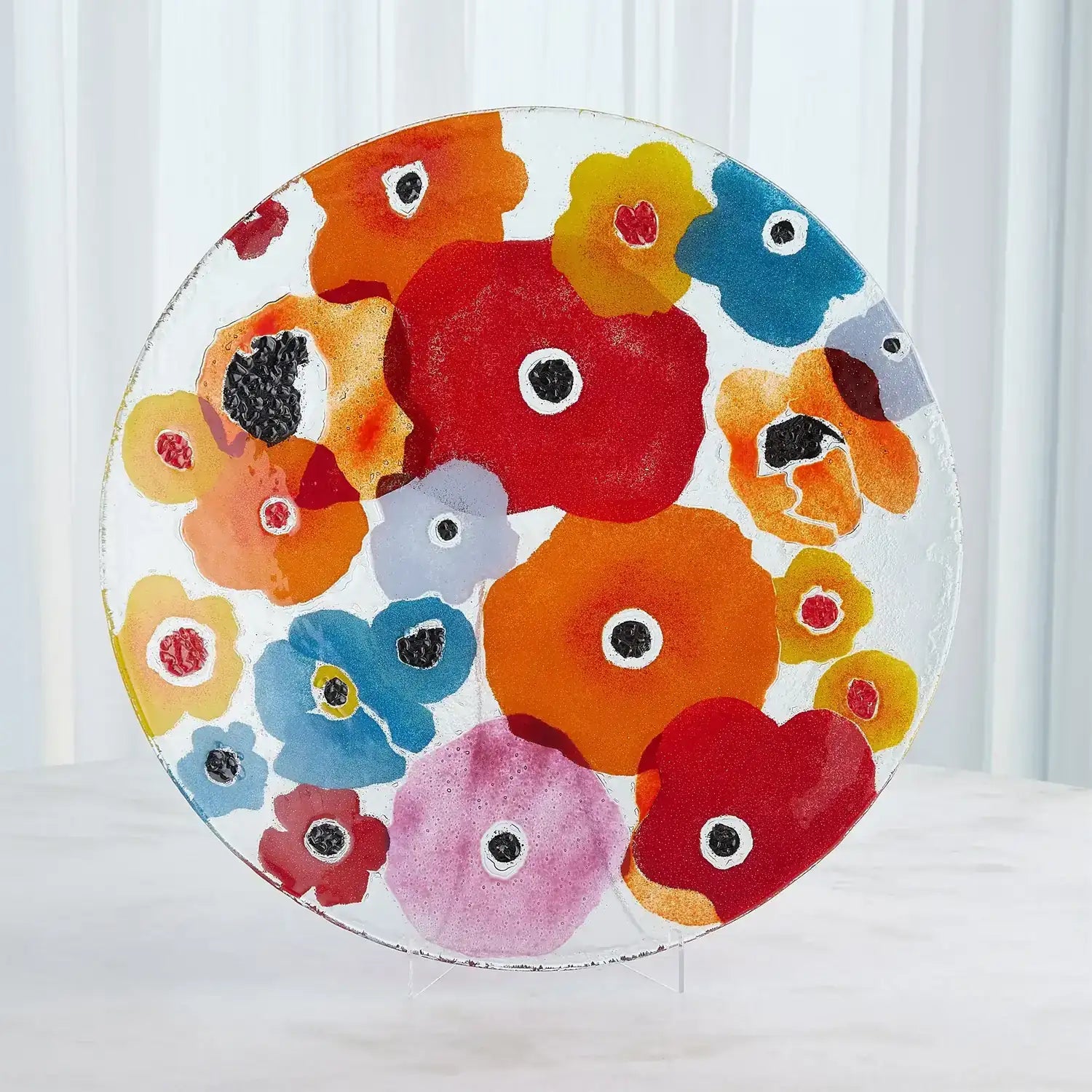 GLOBAL VIEWS FUSED FLORAL CHARGER - Art