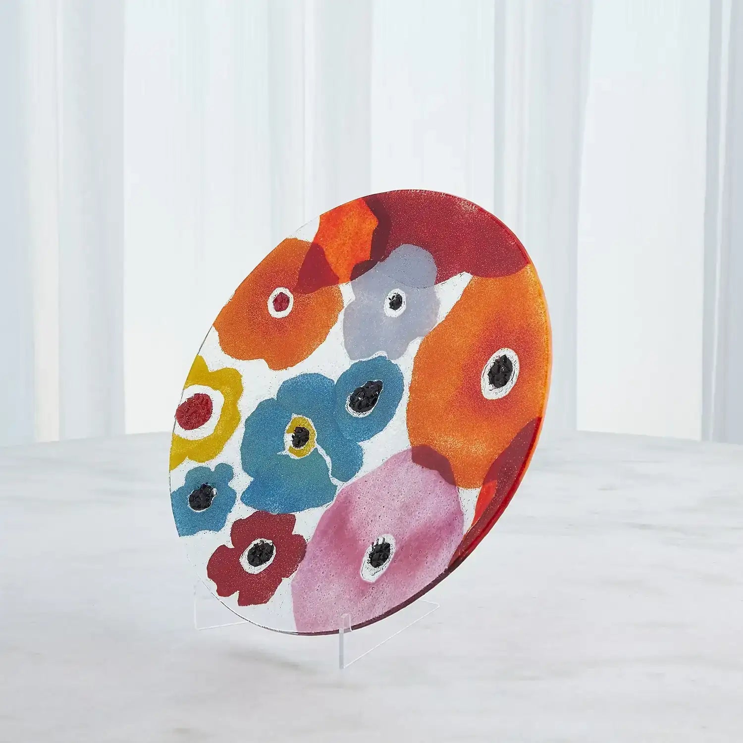 GLOBAL VIEWS FUSED FLORAL CHARGER - Art