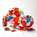 GLOBAL VIEWS FUSED FLORAL CHARGER - Art