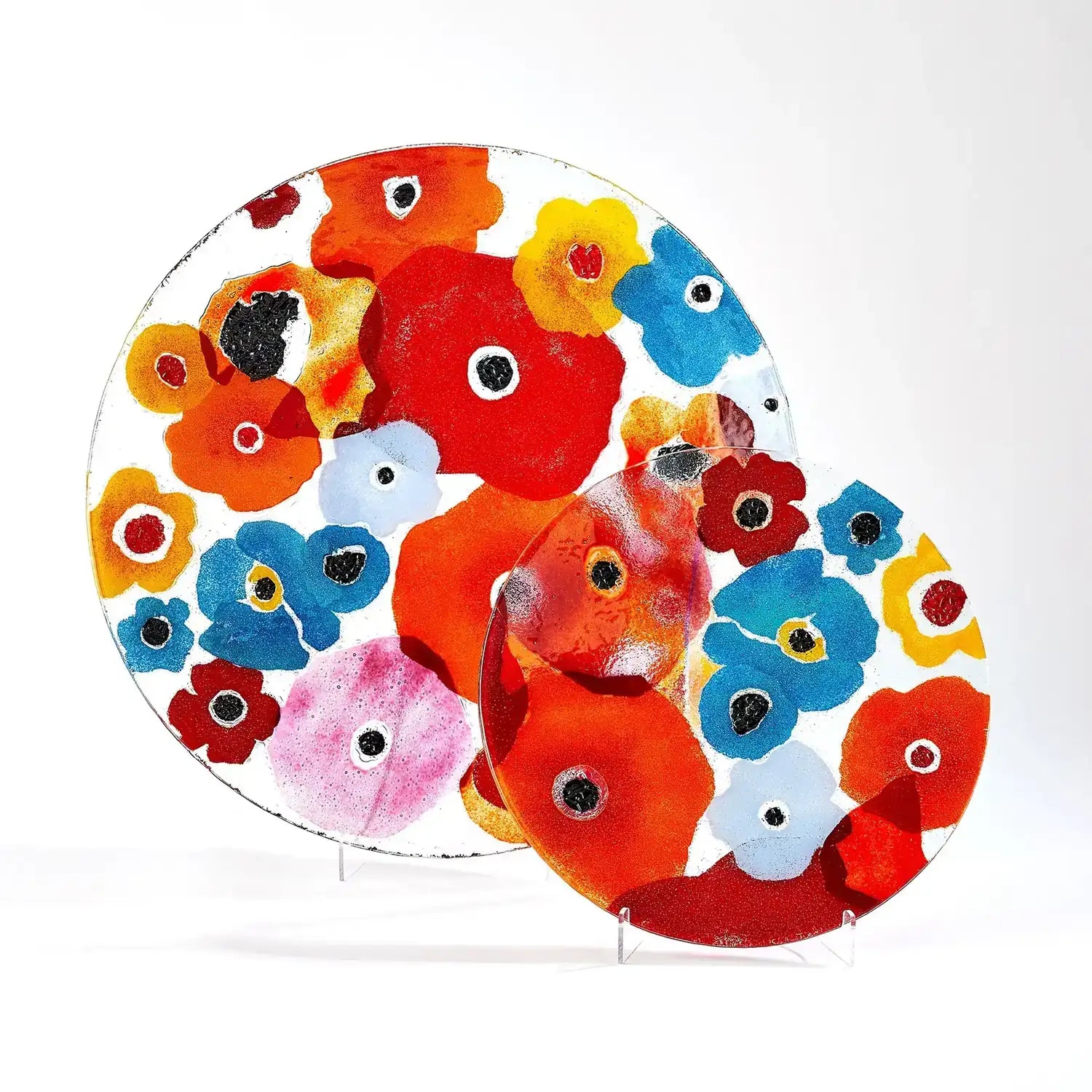 GLOBAL VIEWS FUSED FLORAL CHARGER - Art