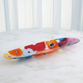 GLOBAL VIEWS FUSED FLORAL BOAT BOWL - Art