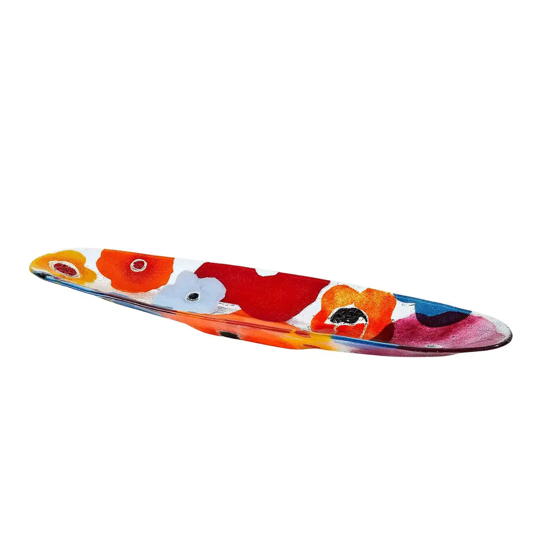 GLOBAL VIEWS FUSED FLORAL BOAT BOWL - Art