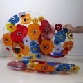GLOBAL VIEWS FUSED FLORAL BOAT BOWL - Art