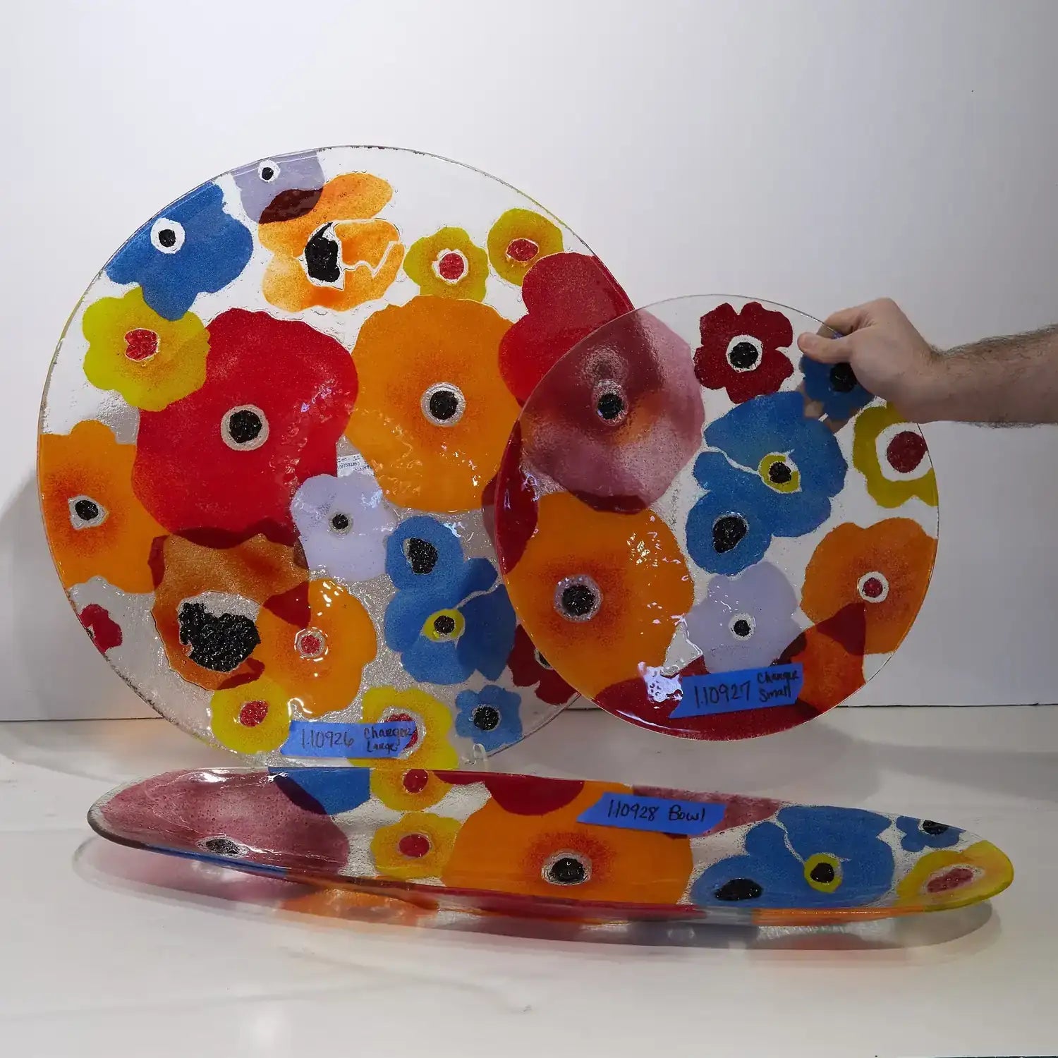 GLOBAL VIEWS FUSED FLORAL BOAT BOWL - Art