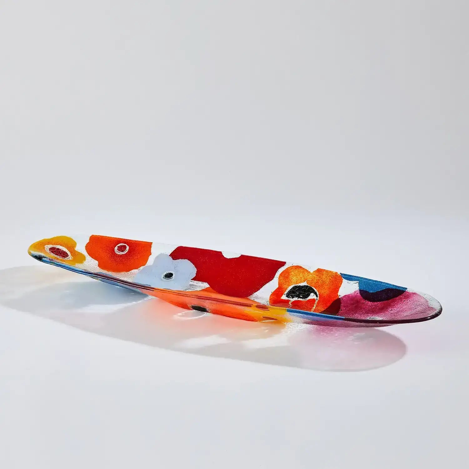 GLOBAL VIEWS FUSED FLORAL BOAT BOWL - Art